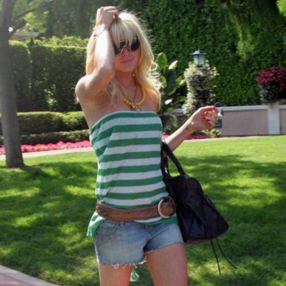 Inhabit Striped Tie Back Tube Top - Picture 2 of 8